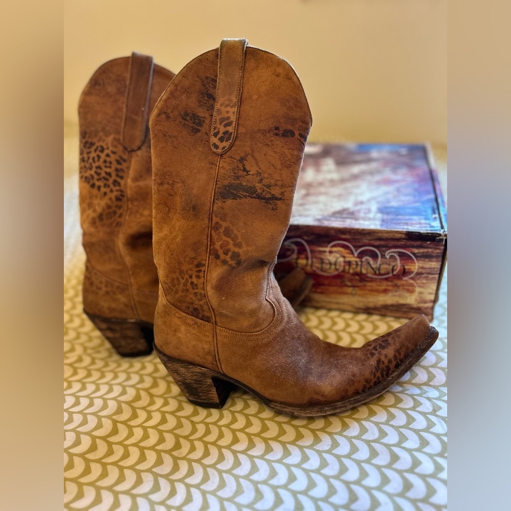 Old Gringo Leopardito boots, sz 8,